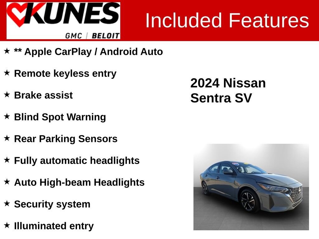 Used 2024 Nissan Sentra SV