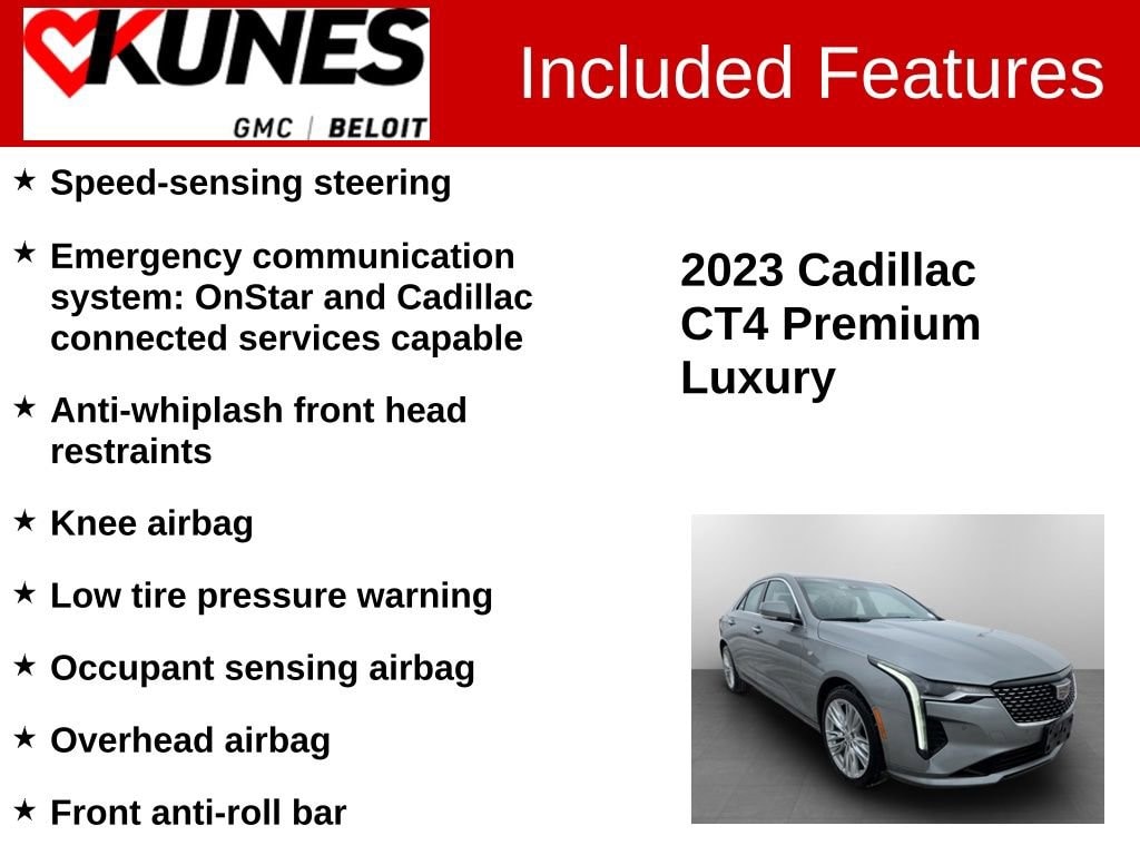 Used 2023 CADILLAC CT4 Premium Luxury Car