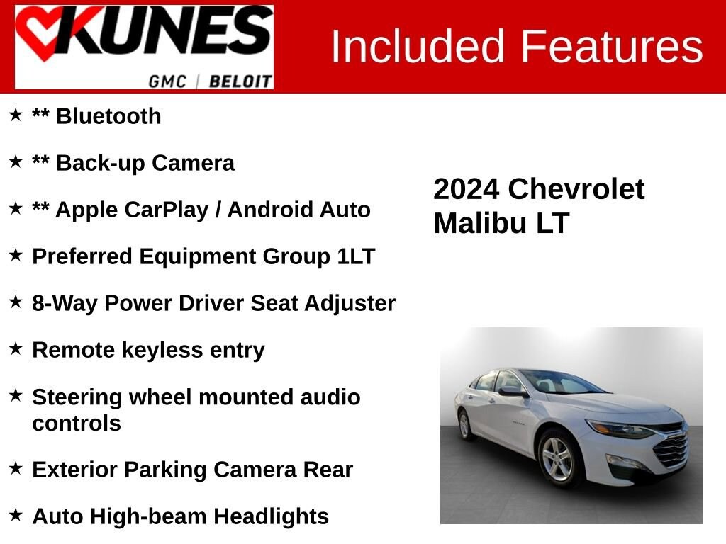 Used 2024 Chevrolet Malibu 1LT Car