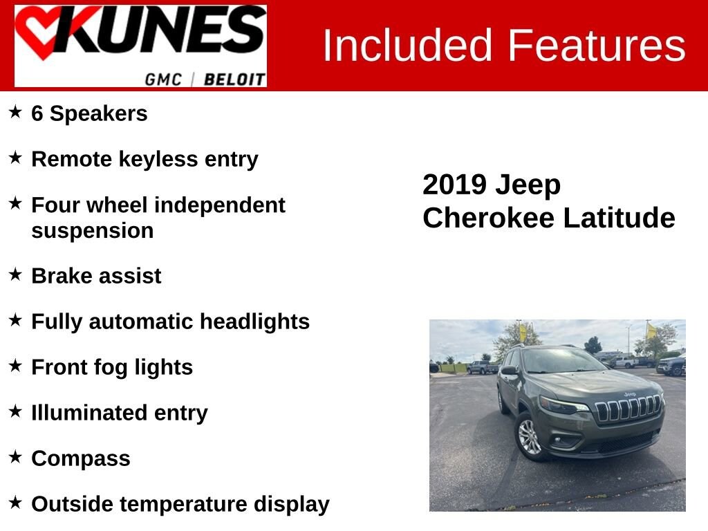Used 2019 Jeep Cherokee Latitude