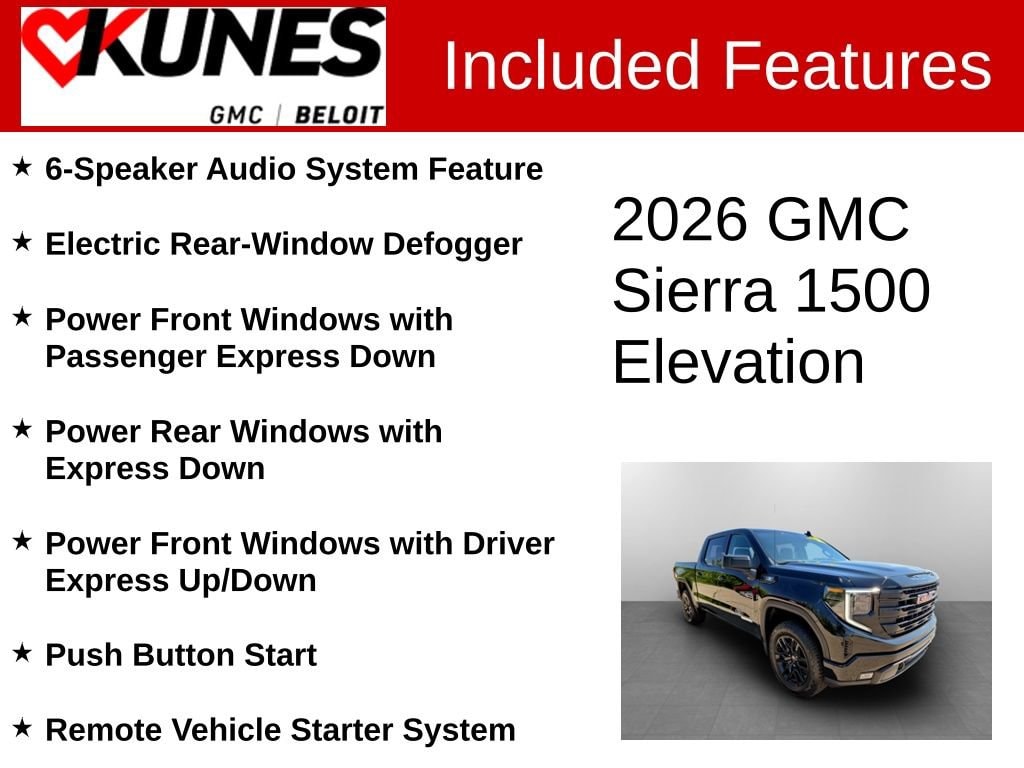New 2026 GMC Sierra 1500 Elevation Truck