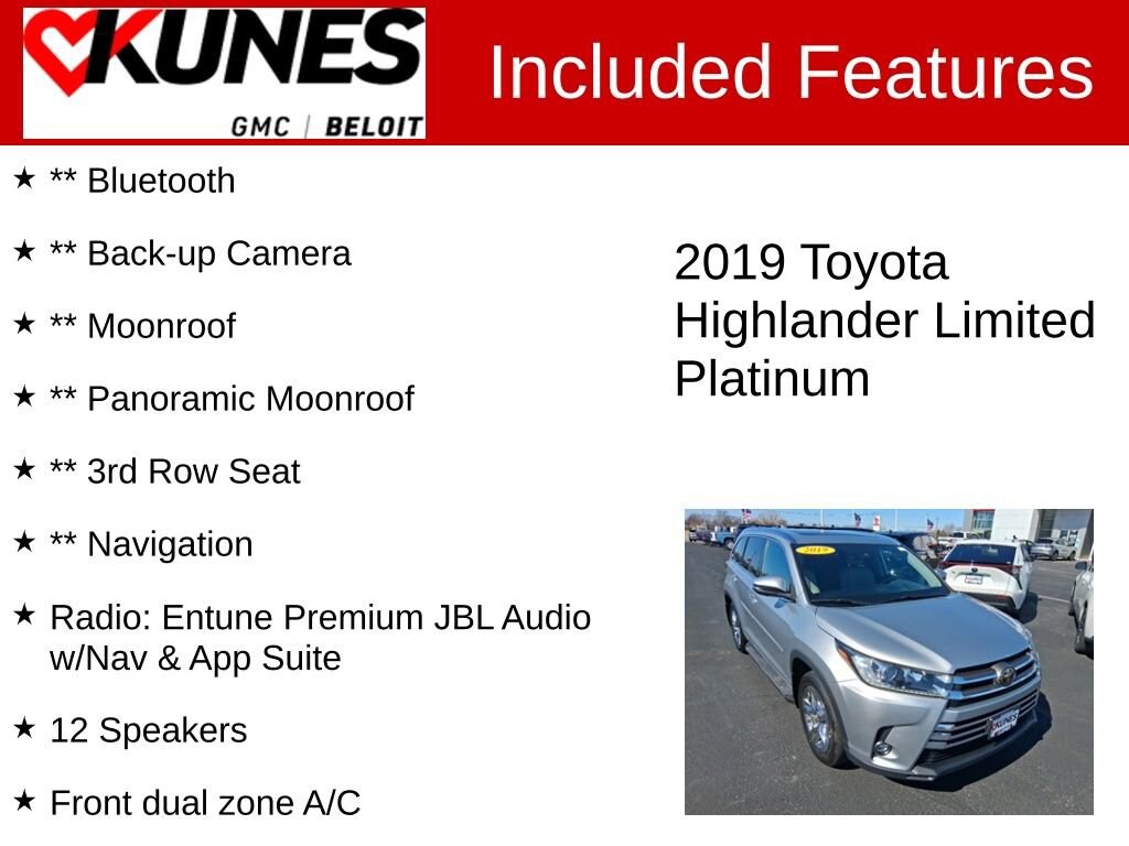 Used 2019 Toyota Highlander Limited