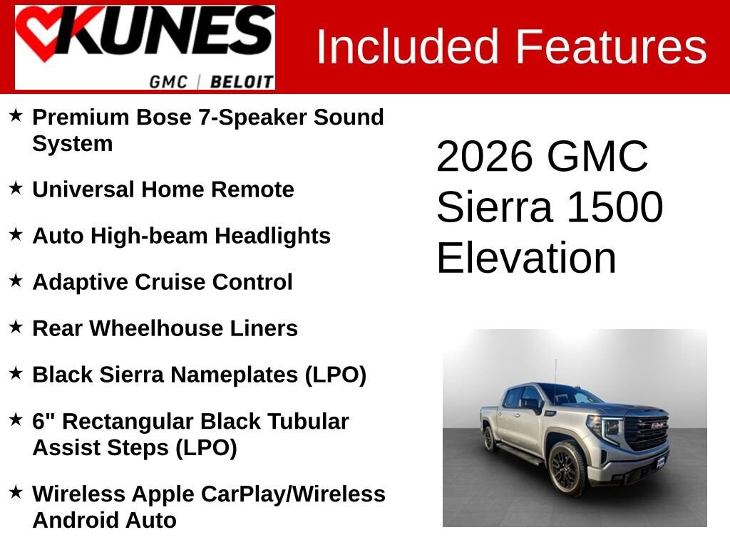 New 2026 GMC Sierra 1500 Elevation Truck