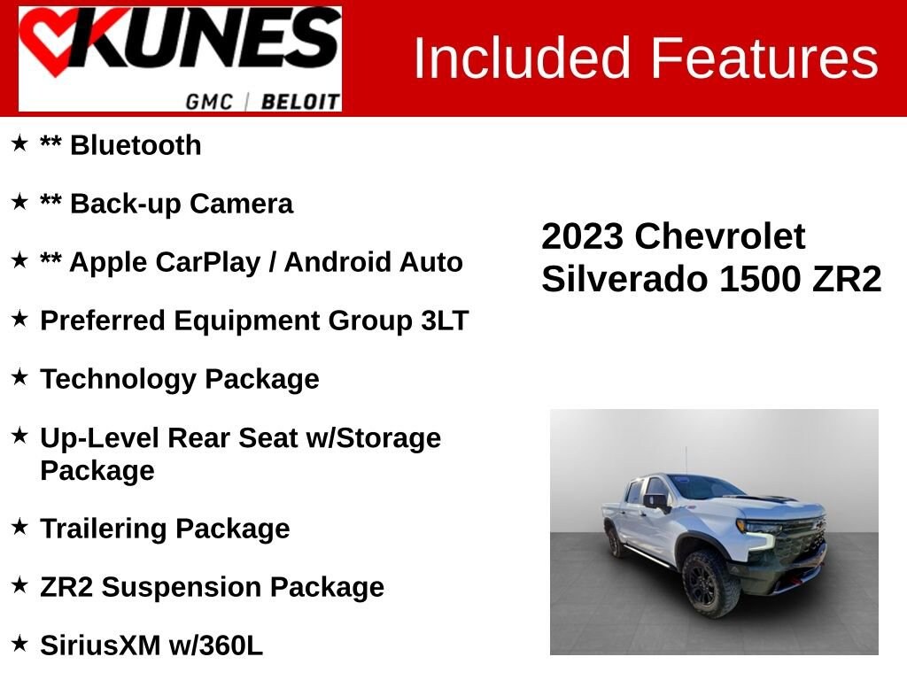 Used 2023 Chevrolet Silverado 1500 ZR2 Truck