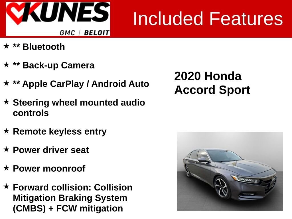 Used 2020 Honda Accord Sedan Sport