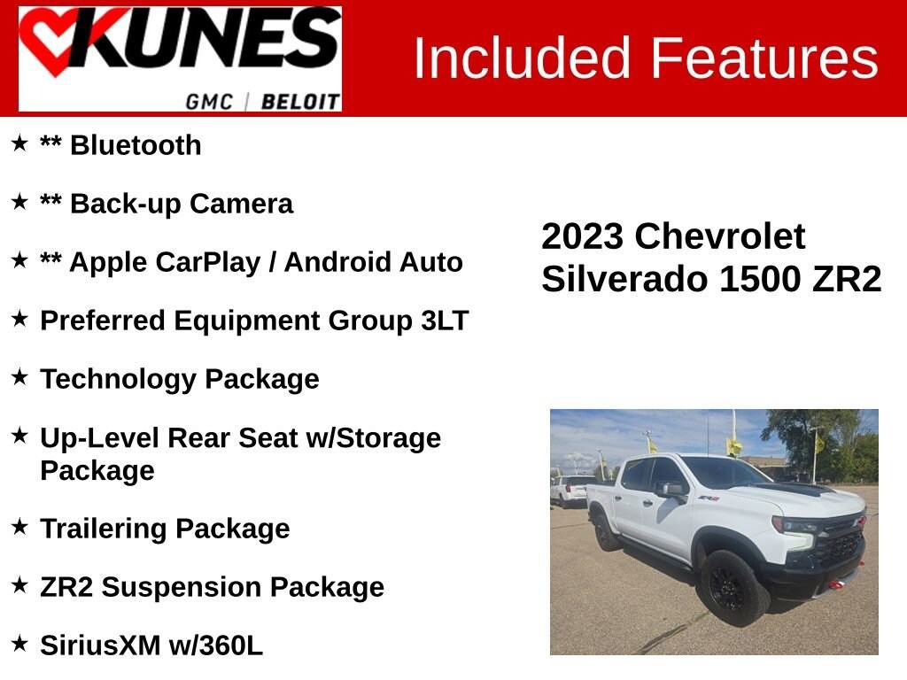 Used 2023 Chevrolet Silverado 1500 ZR2 Truck