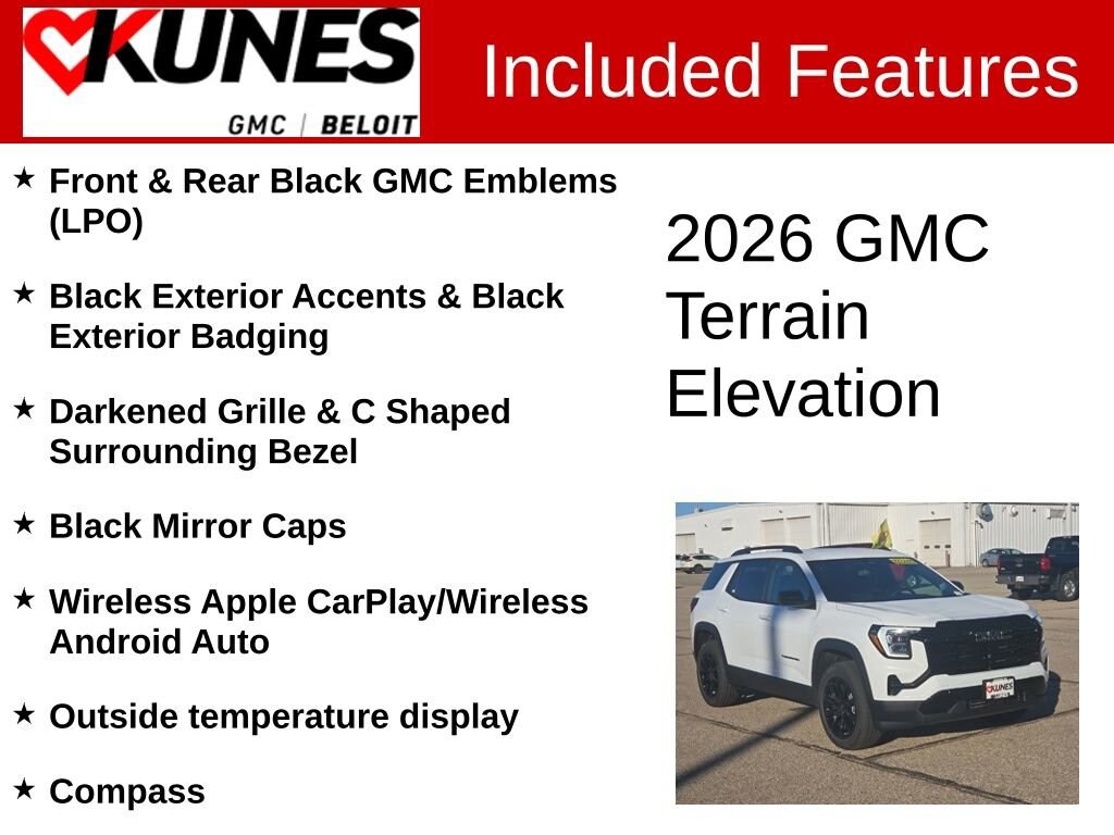 New 2026 GMC Terrain Elevation SUV