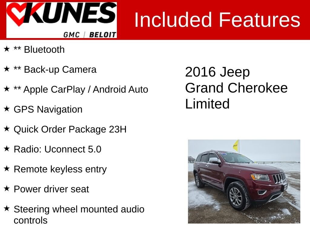 Used 2016 Jeep Grand Cherokee Limited