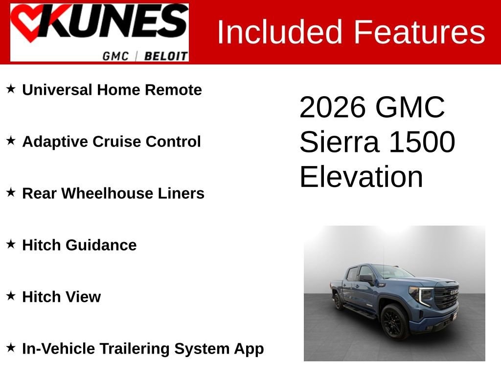New 2026 GMC Sierra 1500 Elevation Truck