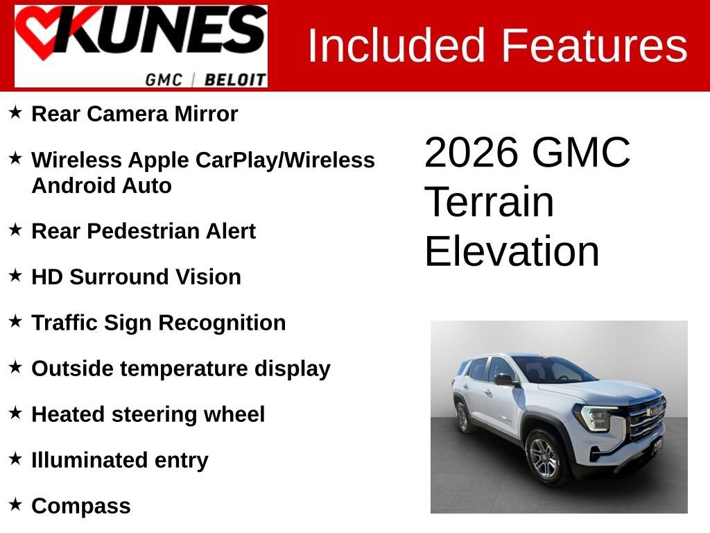 New 2026 GMC Terrain Elevation SUV