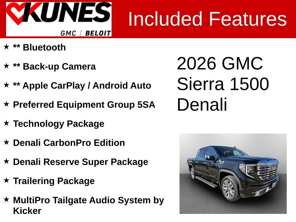 New 2026 GMC Sierra 1500 Denali Truck