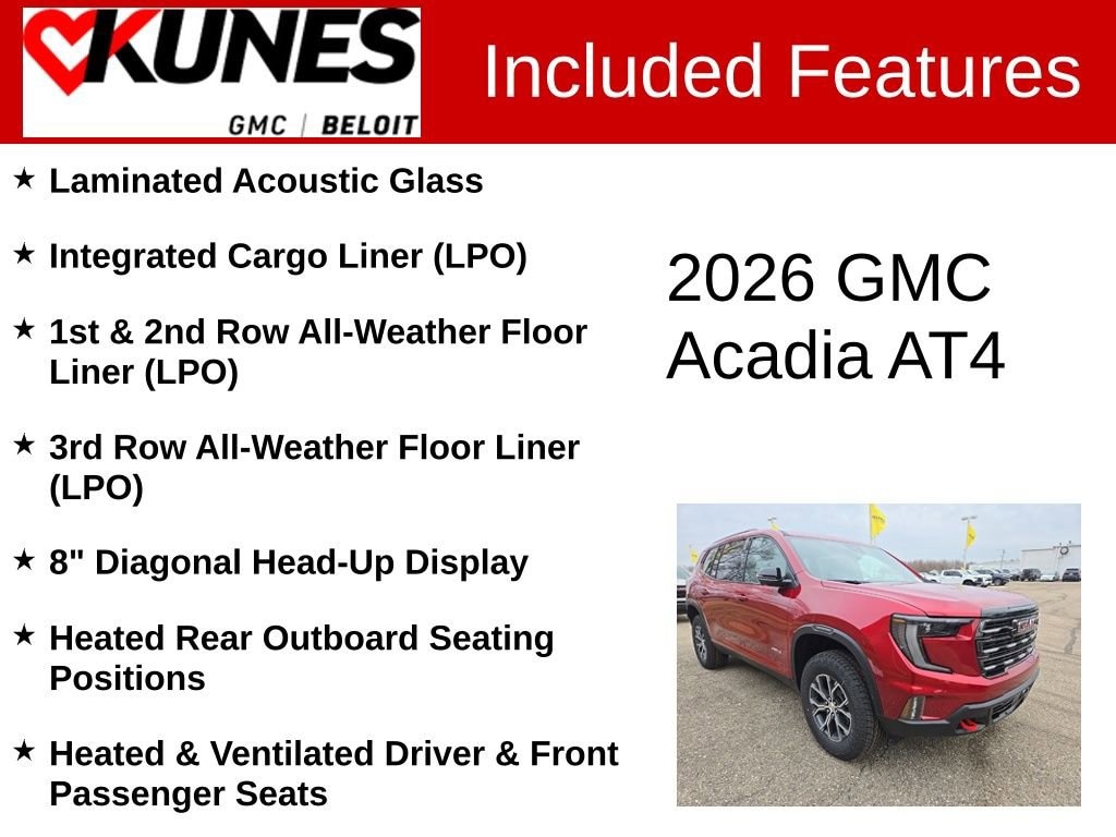 New 2026 GMC Acadia AT4 SUV