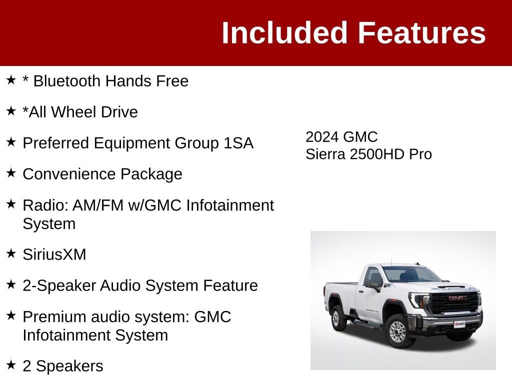 Used 2024 GMC Sierra 2500 HD Pro Truck