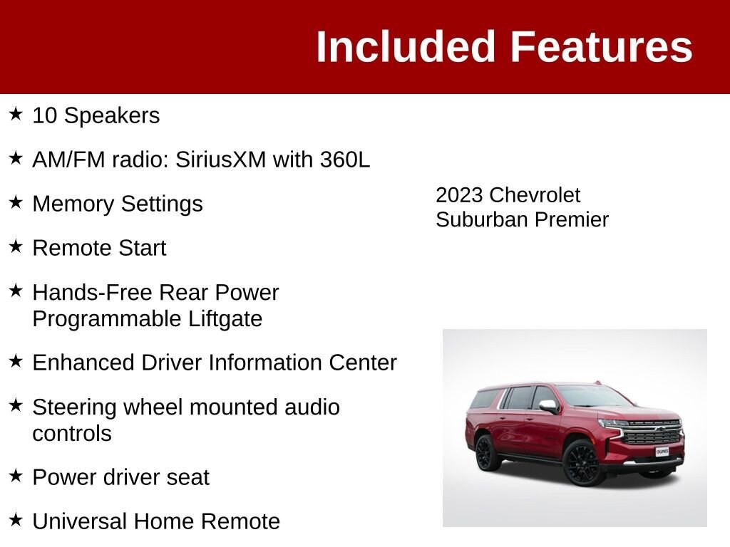 Used 2023 Chevrolet Suburban Premier SUV
