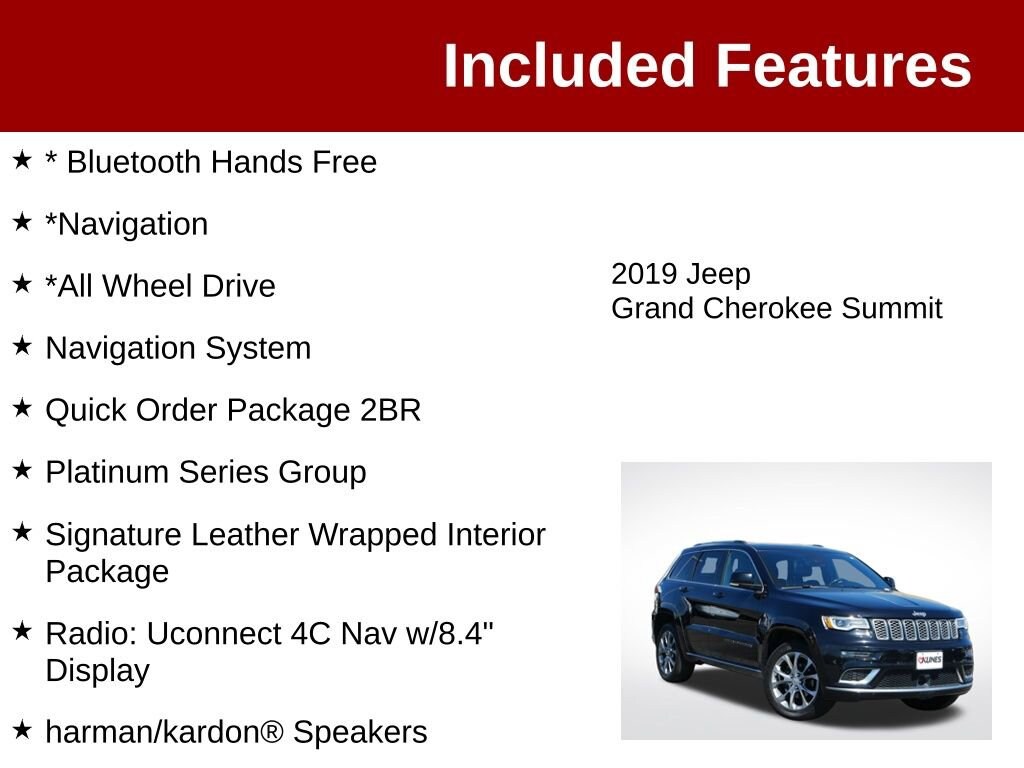 Used 2019 Jeep Grand Cherokee Summit