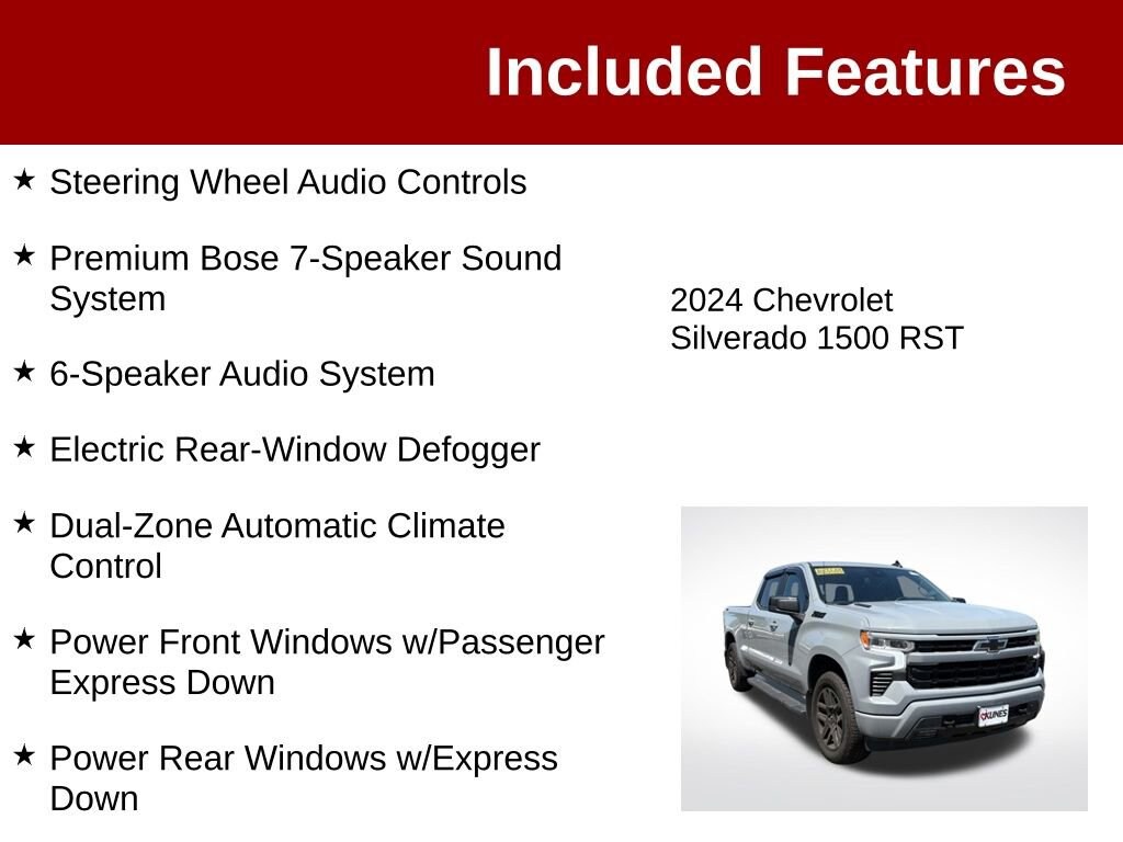Used 2024 Chevrolet Silverado 1500 RST Truck