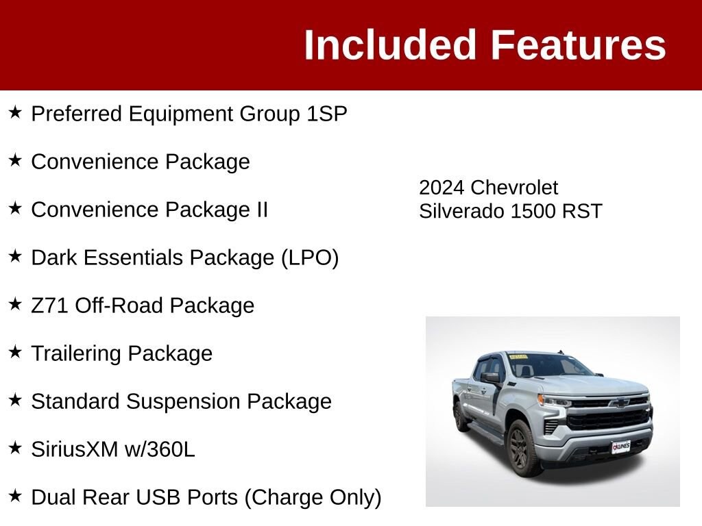 Used 2024 Chevrolet Silverado 1500 RST Truck
