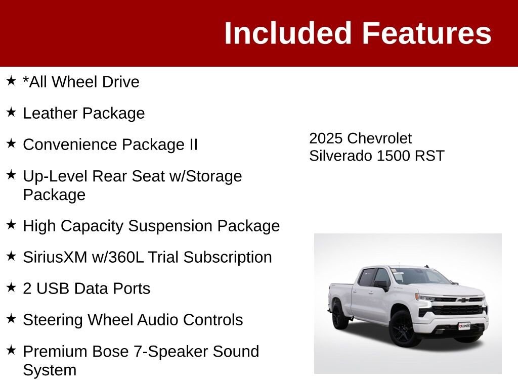 Used 2025 Chevrolet Silverado 1500 RST Truck