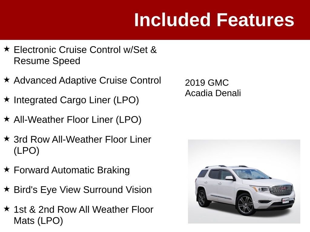 Used 2019 GMC Acadia Denali SUV
