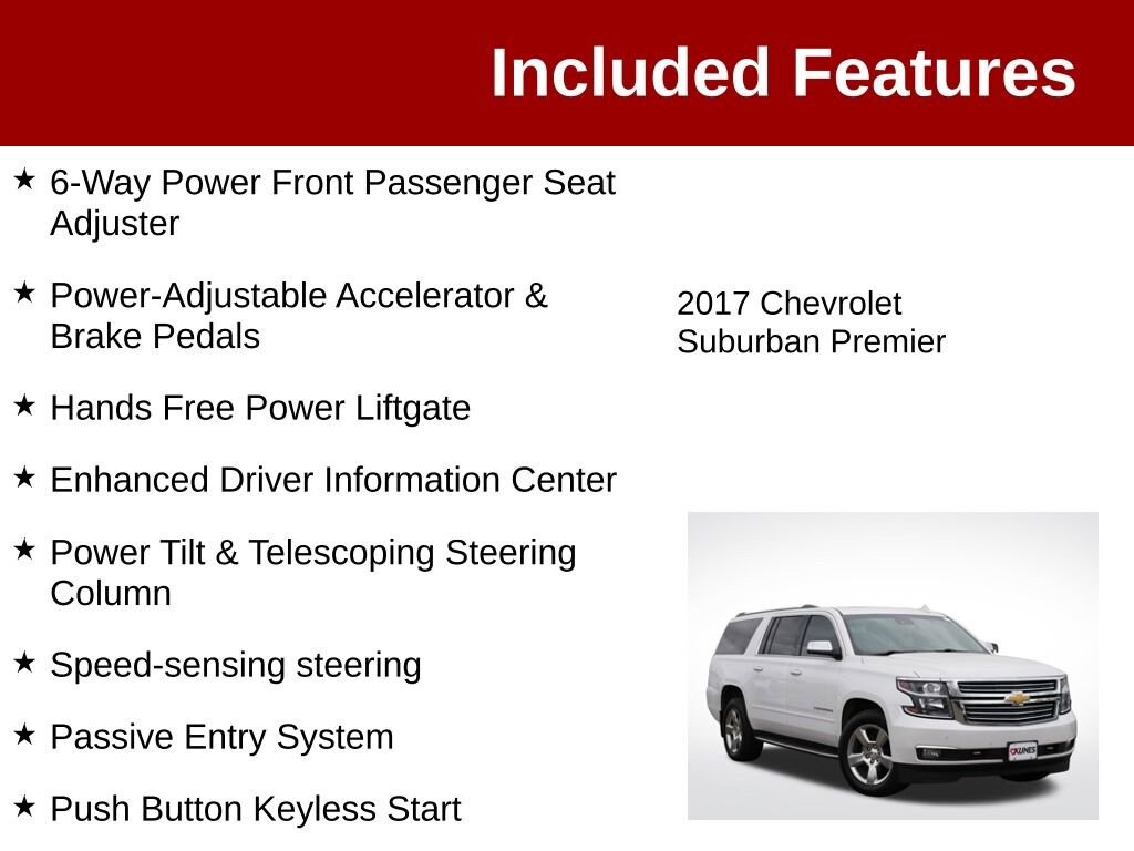 Used 2017 Chevrolet Suburban Premier SUV