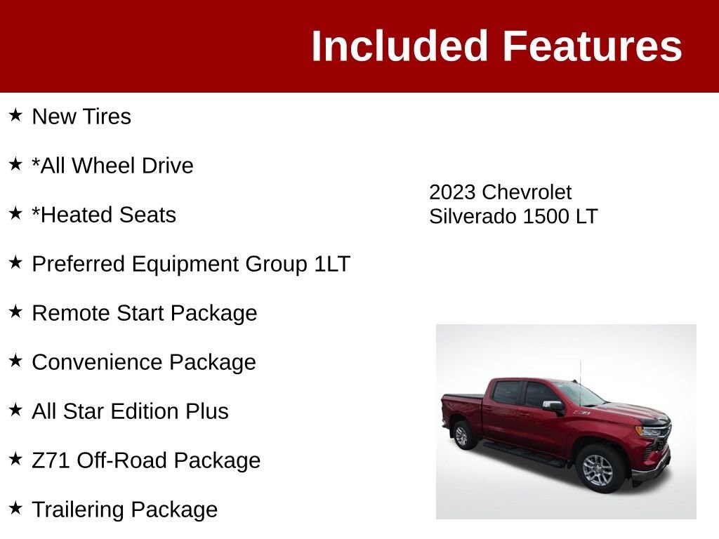 Used 2023 Chevrolet Silverado 1500 LT Truck
