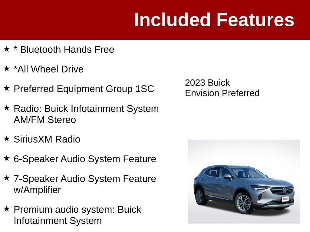 Used 2023 Buick Envision Preferred SUV