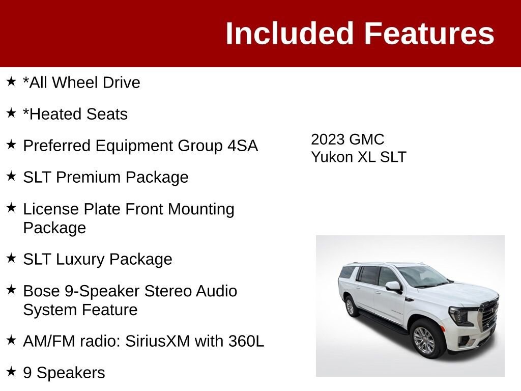 Used 2023 GMC Yukon XL SLT SUV