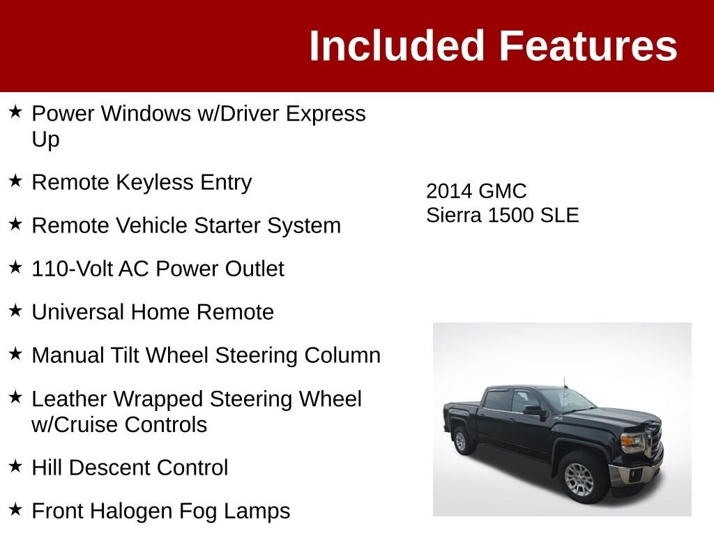 Used 2014 GMC Sierra 1500 SLE Truck