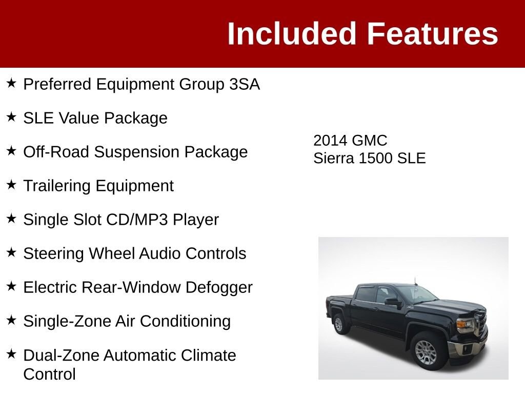 Used 2014 GMC Sierra 1500 SLE Truck