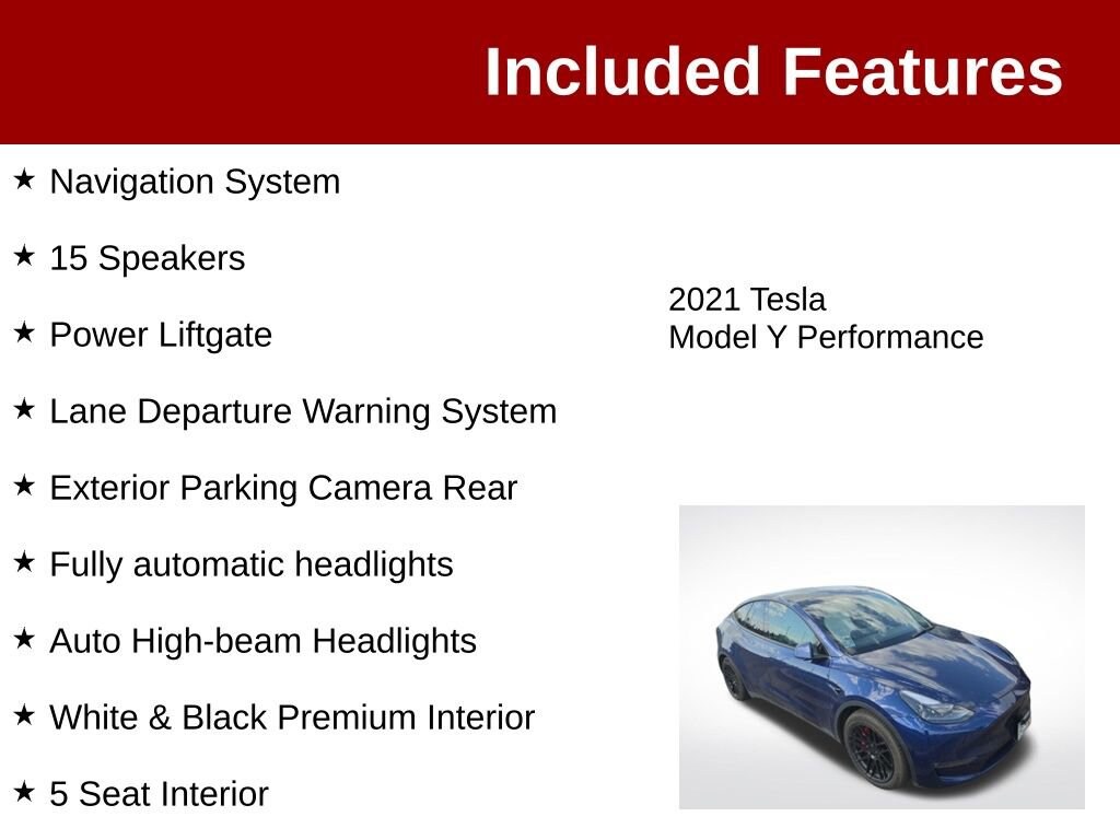 Used 2021 Tesla Model Y Performance