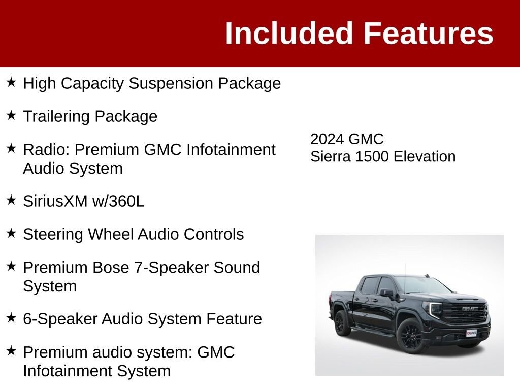 Used 2024 GMC Sierra 1500 Elevation Truck