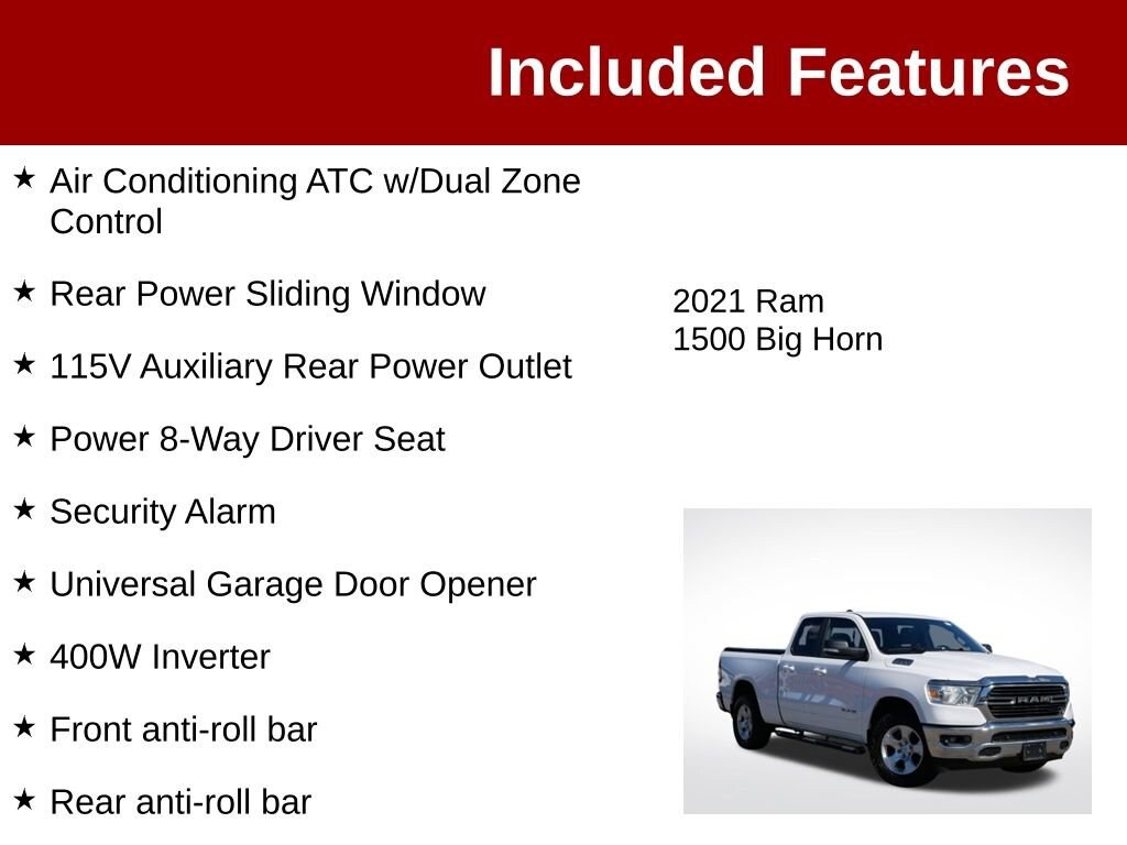 Used 2021 Ram 1500 Big Horn