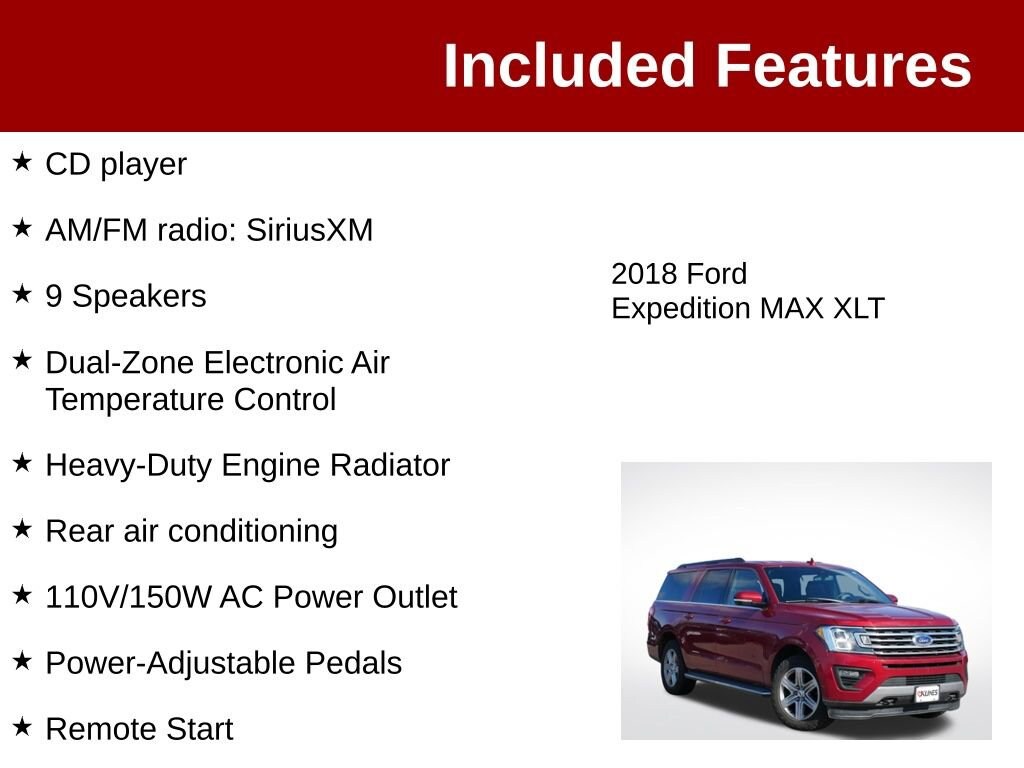 Used 2018 Ford Expedition Max XLT