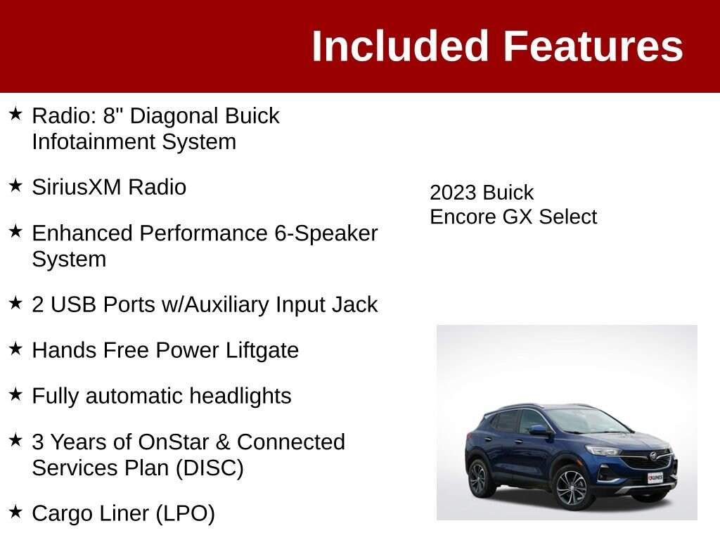 Used 2023 Buick Encore GX Select SUV