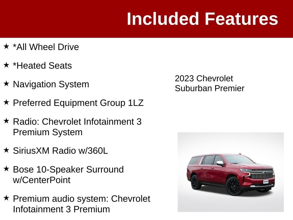 Used 2023 Chevrolet Suburban Premier SUV