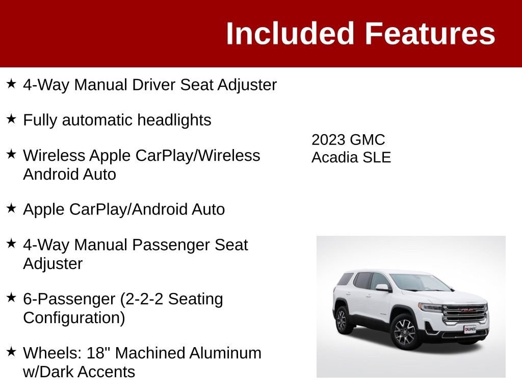 Used 2023 GMC Acadia SLE SUV
