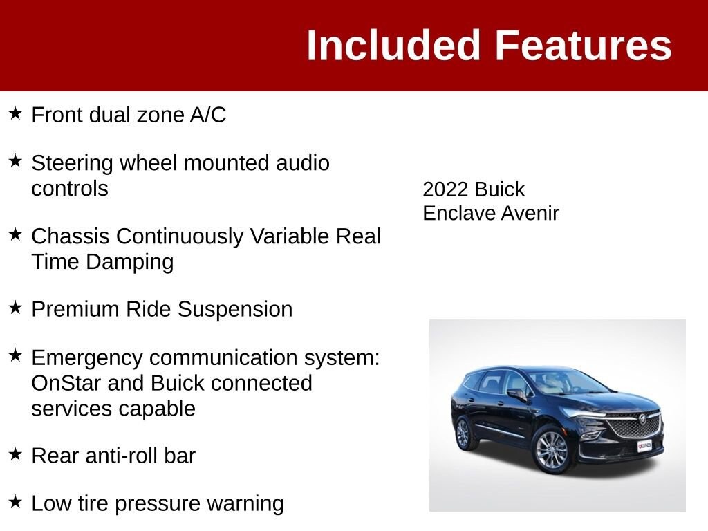 Used 2022 Buick Enclave Avenir SUV