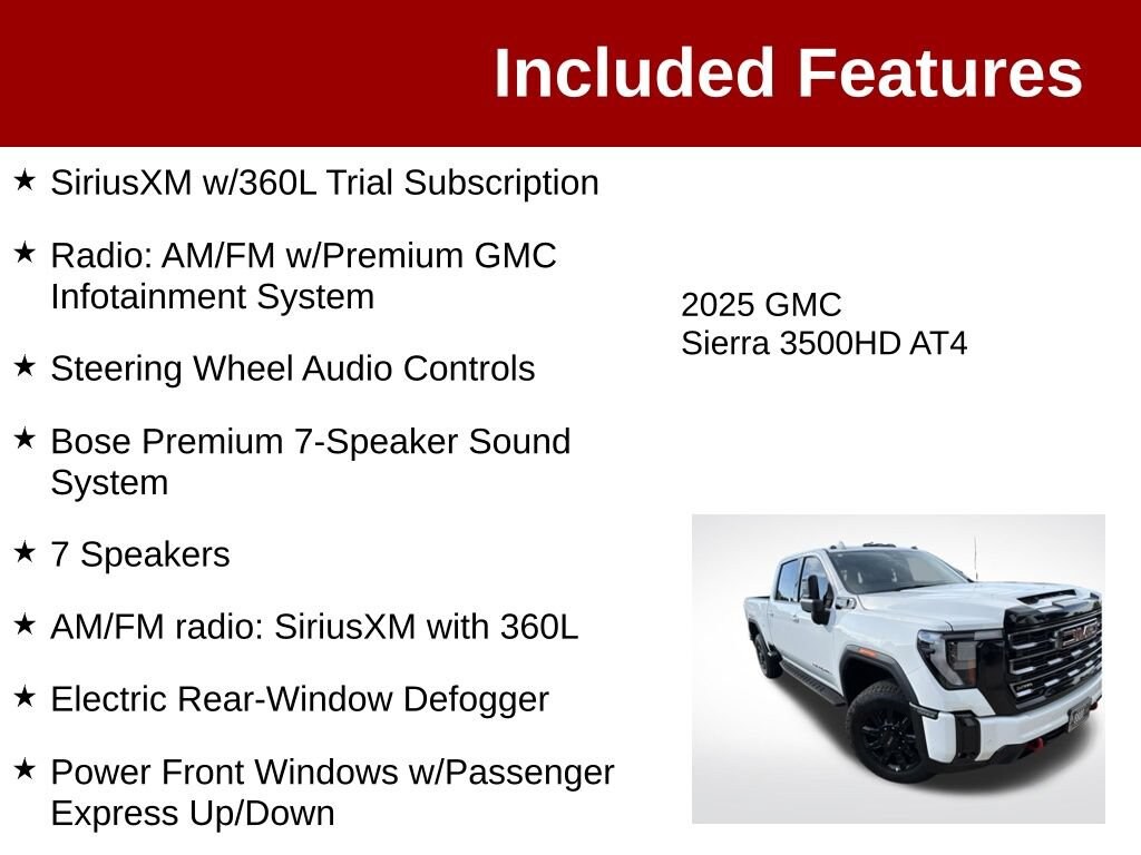 Used 2025 GMC Sierra 3500 HD AT4 Truck