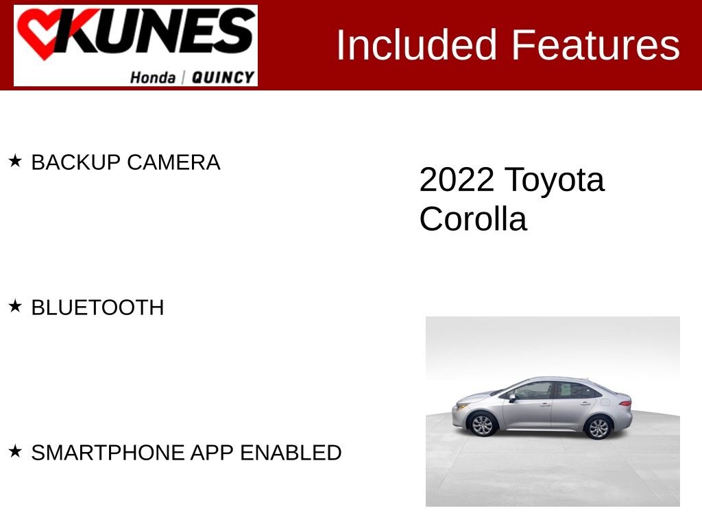Used 2022 Toyota Corolla LE Sedan
