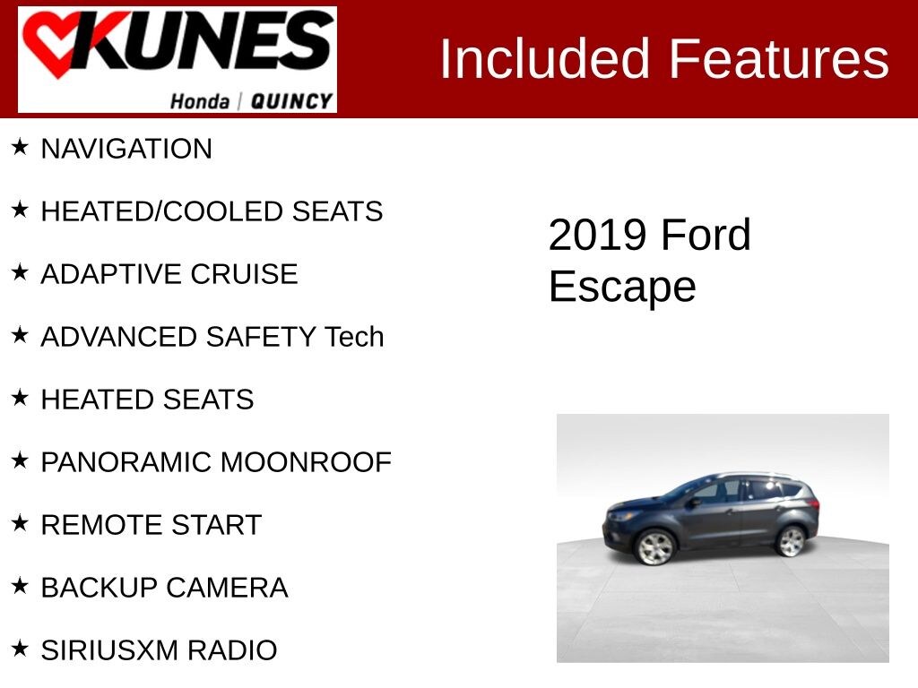 Used 2019 Ford Escape Titanium SUV