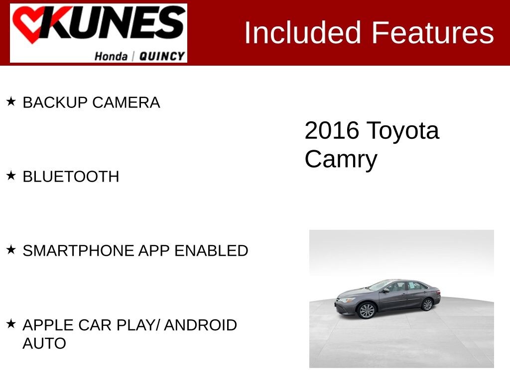 Used 2016 Toyota Camry Sedan