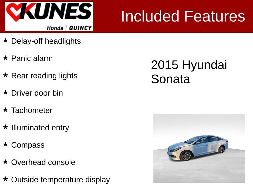Used 2015 Hyundai Sonata Limited Sedan