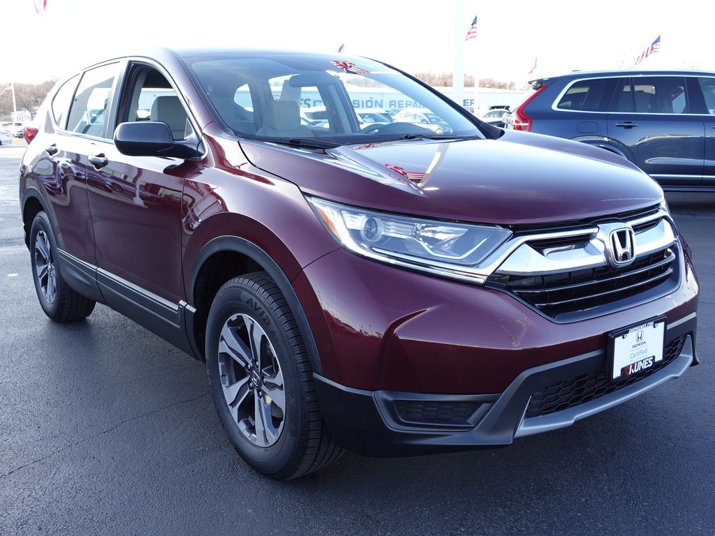 Certified 2018 Honda CR-V LX with VIN 2HKRW6H32JH214144 for sale in Sycamore, IL