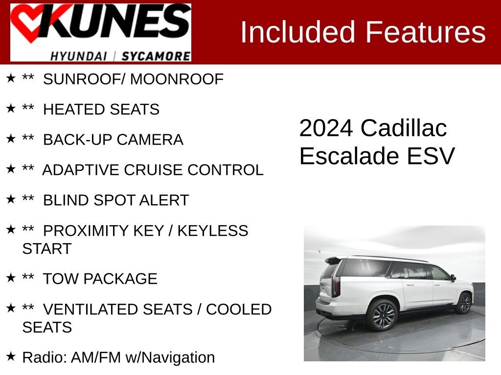 Used 2024 CADILLAC Escalade ESV Sport Platinum SUV