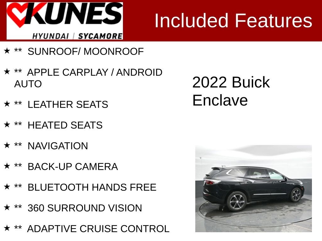 Used 2022 Buick Enclave Essence SUV