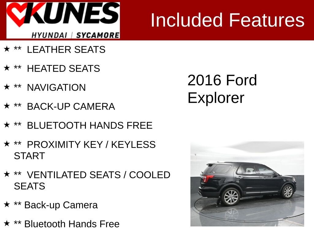 Used 2016 Ford Explorer Limited SUV