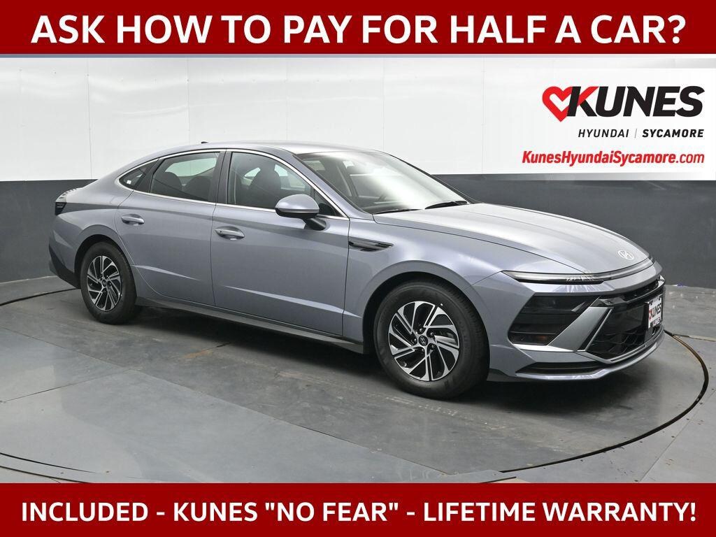 New 2026 Hyundai Sonata Hybrid Blue Sedan