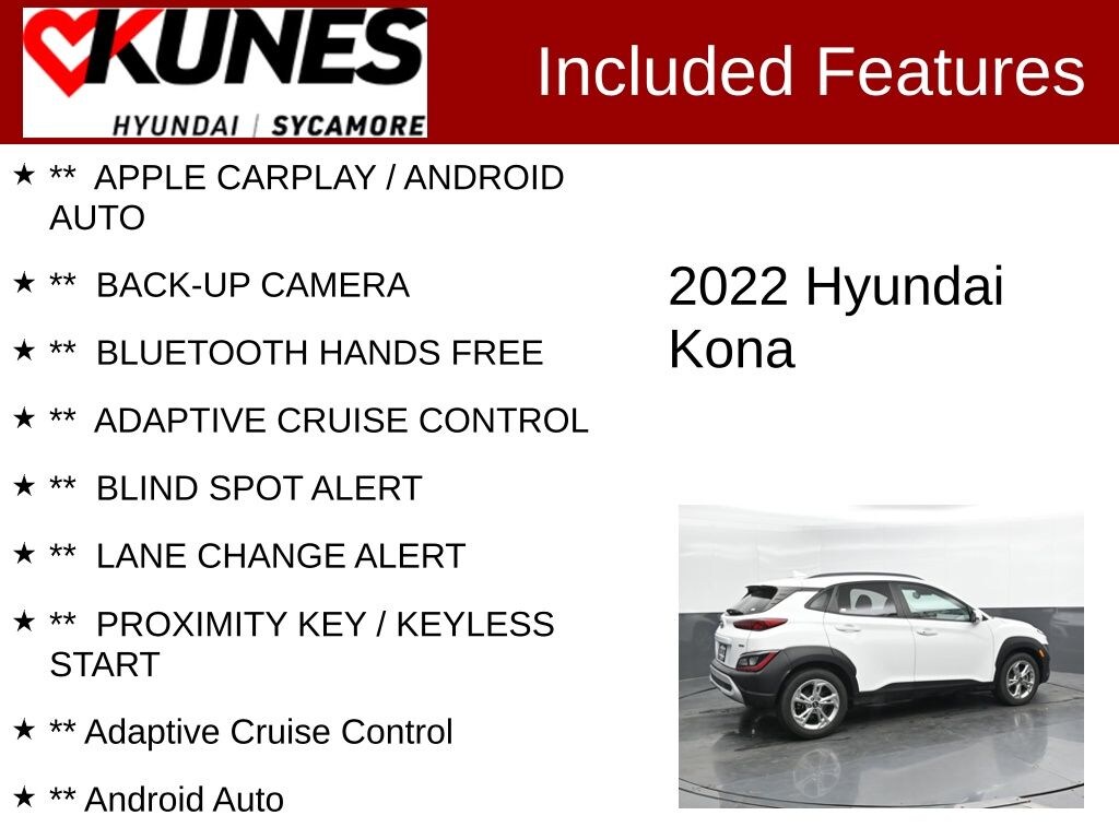 Used 2022 Hyundai Kona SEL SUV