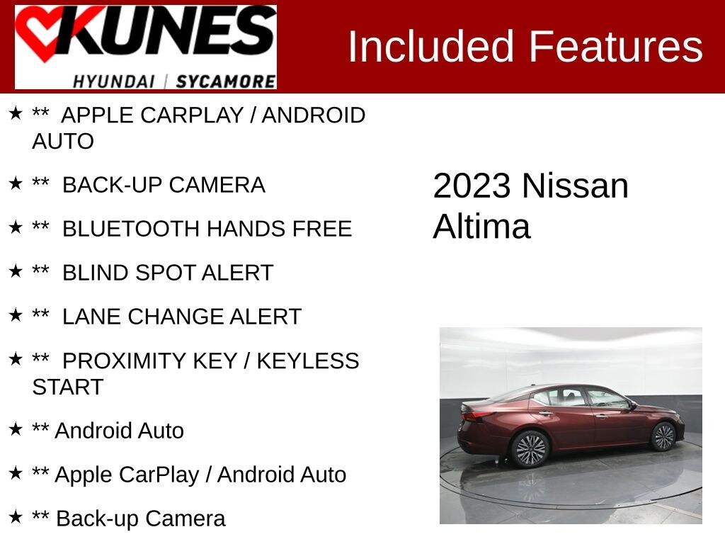 Used 2023 Nissan Altima 2.5 SV Sedan
