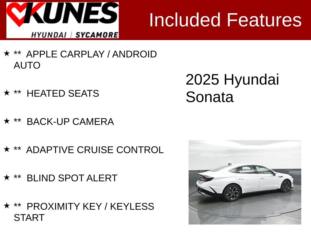 Used 2025 Hyundai Sonata SEL Sedan